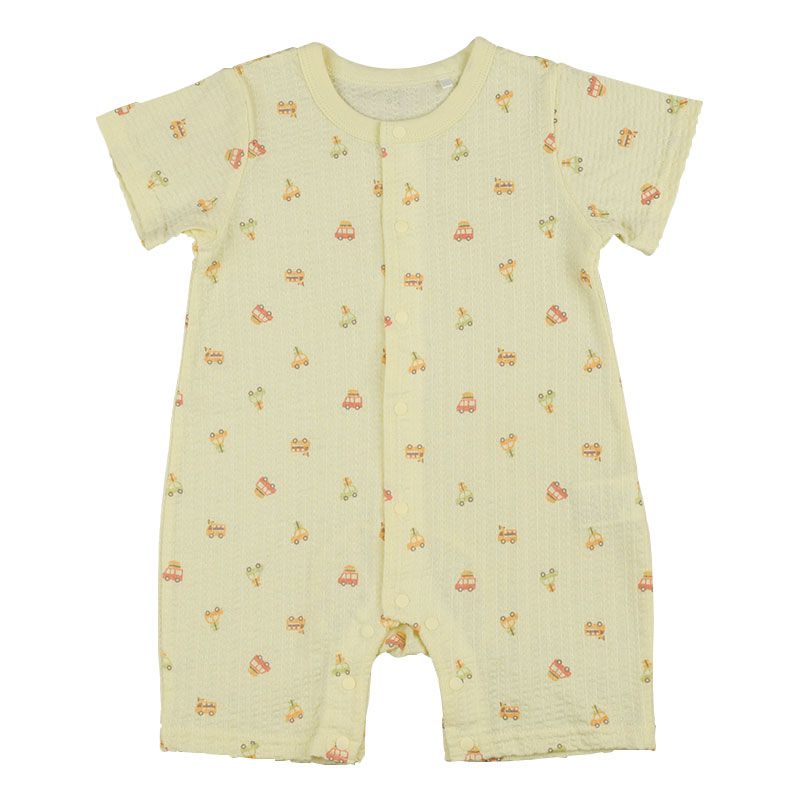 akachan honpo - 短袖兔裝-汽車-奶油色