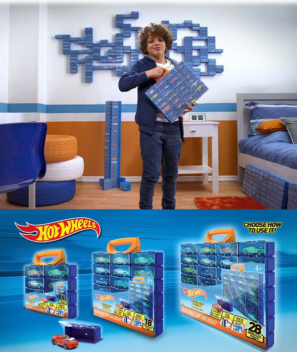 Hot Wheels - 風火輪小汽車收納盒-28入(HWCC8C)