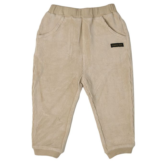 akachan honpo - 10分蓬蓬褲-燈心絨-淺卡其色