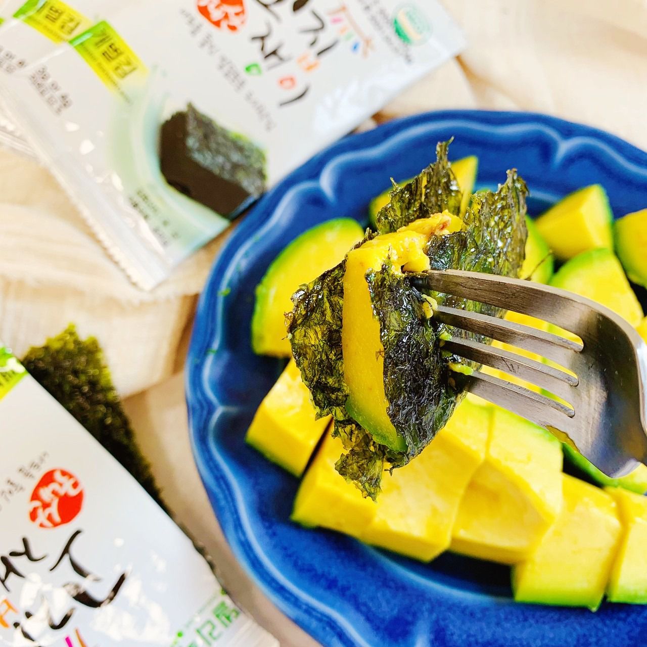 韓國 DELICOOK - 韓國片狀海苔-3包入(90小包)