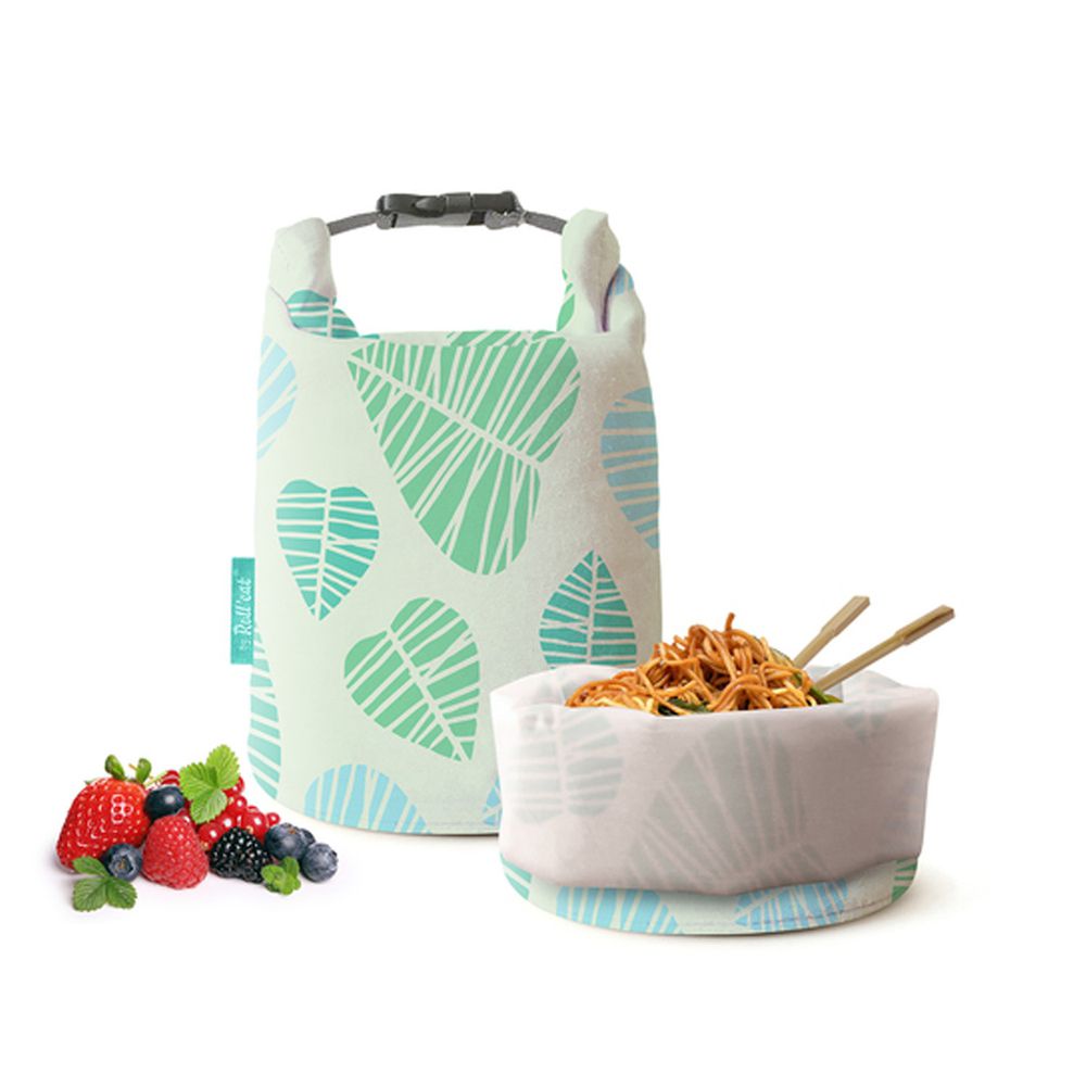 西班牙 Roll’eat - 桶裝食物袋/輕食袋/零食袋/食品級耐熱/防水耐油-葉紋拓印-2.5ml/50g