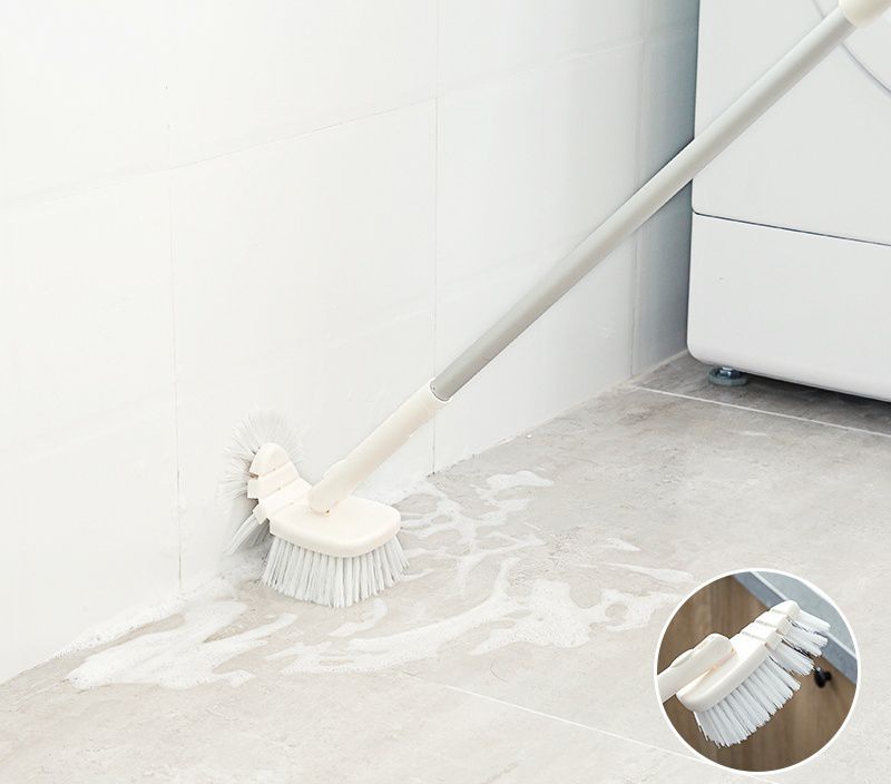 多功能居家清潔掃除套組-常用系列-2節輕巧伸縮桿x1+靜電除塵拖把頭x1+除塵撢頭x1+掃把頭x1+磁磚清潔刷頭x1+海綿刷頭x1+乾巾x3+濕巾x3