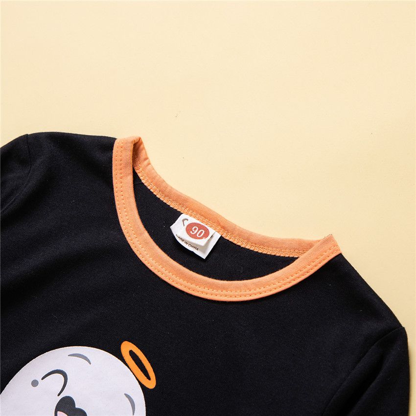 造型女寶長袖套裝-調皮幽靈-黑色-萬聖節裝扮