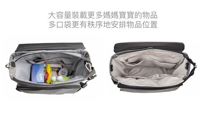 Heine 海恩 - 大尺碼媽媽後背包 歐美版型媽媽包 (WIN-HD06B)-黑灰