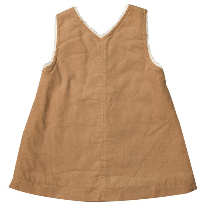 akachan honpo - 背心裙-內裡刷毛-淺卡其色