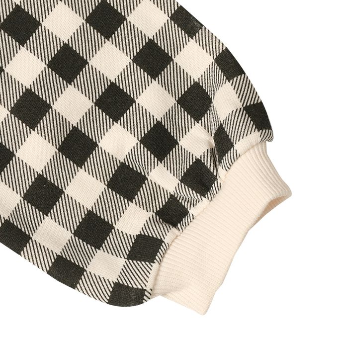 akachan honpo - 長袖休閒上衣-蕾絲領-黑色