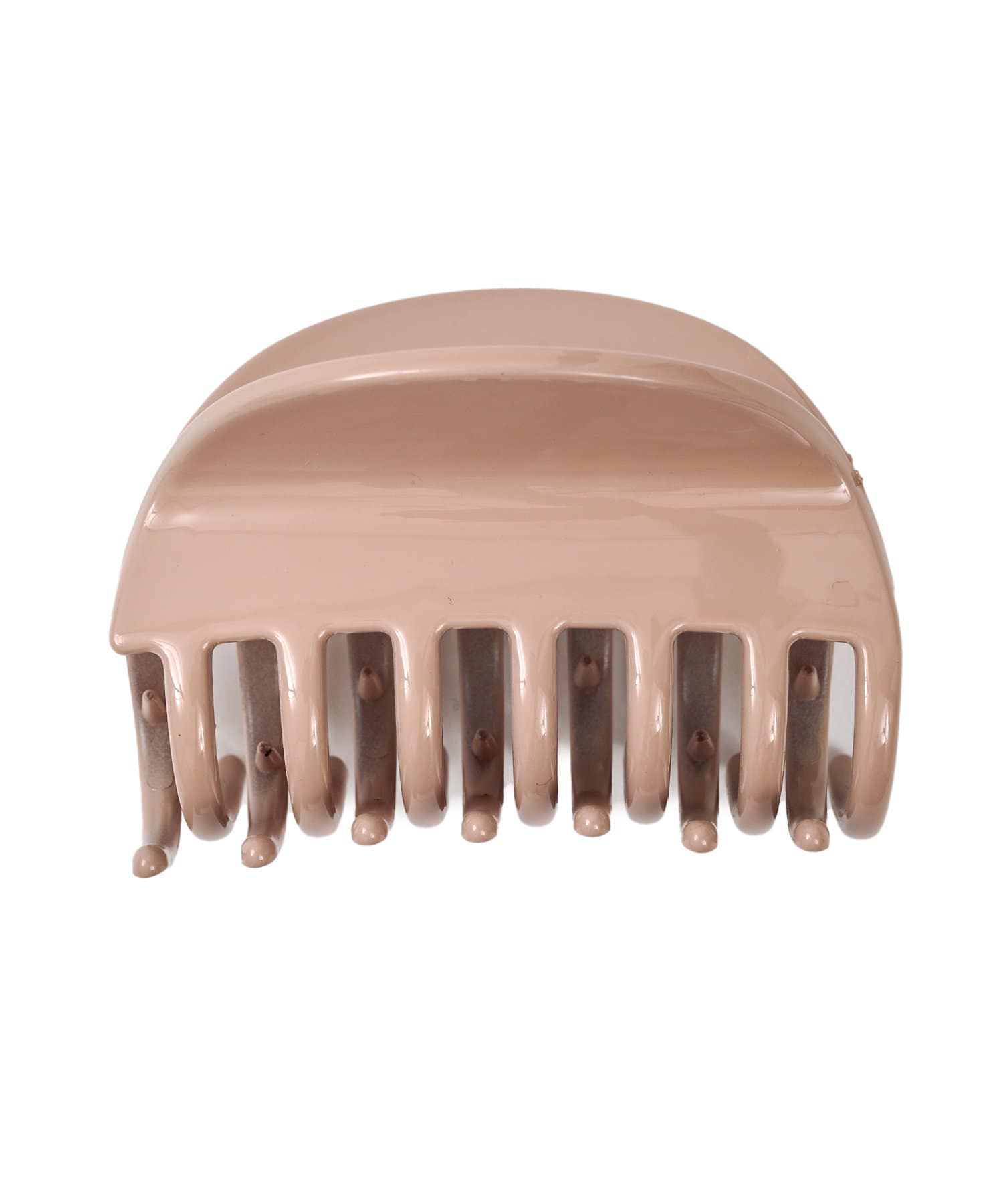 日本 Lattice - 慵懶簡約壓克力抓夾/髮夾-卡其棕