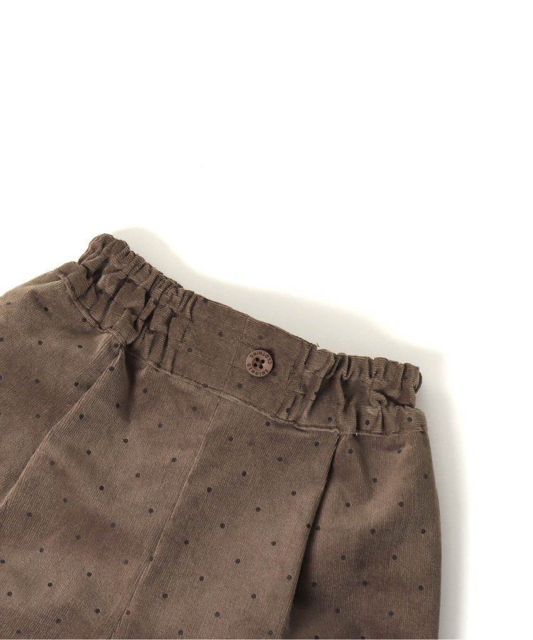 日本 apres les cours - 百搭彈力燈芯絨休閒長褲-水藍