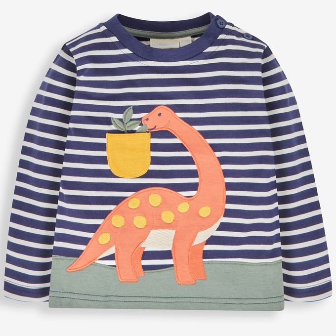 英國 JoJo Maman BeBe - 幼/兒童超優質100%純棉長袖上衣-長頸龍