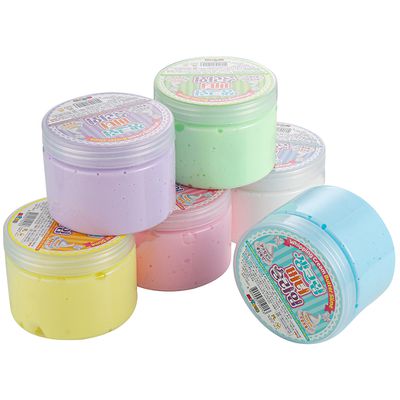 韓國MYTOYS - 奶油棉花糖史萊姆6入組-110g*6入(白色/粉色/藍色/黃色/綠色/紫色)