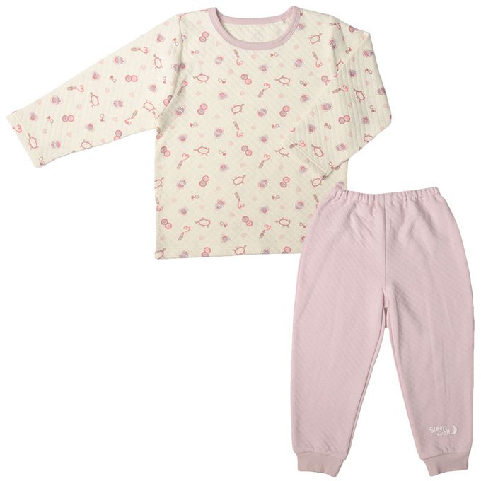 akachan honpo - 長袖家居服-化妝品圖案-紫色