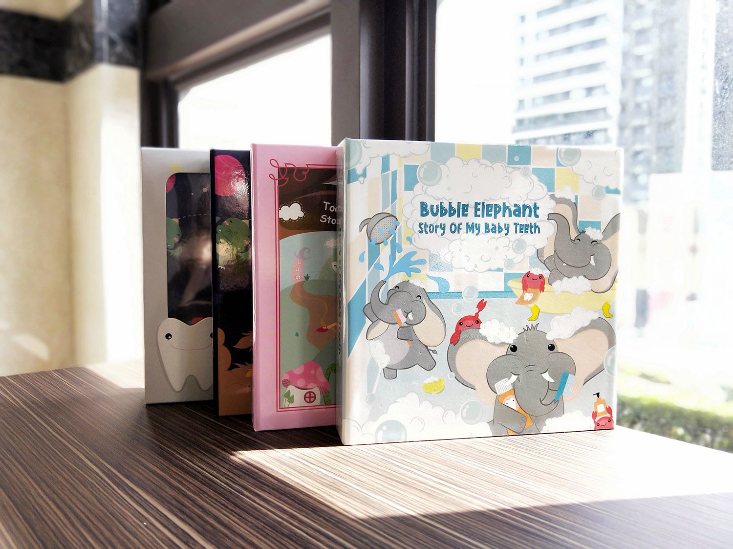 MangoBanana - 乳牙收藏盒-大象泡泡 (17.6 x 17.6 x 4 cm)-英文版