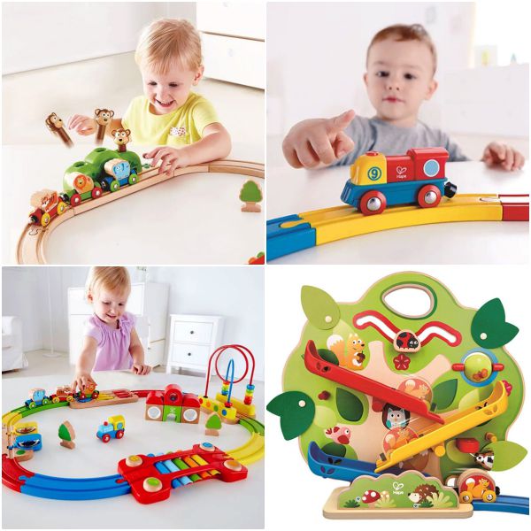 超酷太陽能車／高鐵車站加入！❤ 德國 Hape 軌道車 ❤ 車車控最愛豪華軌道