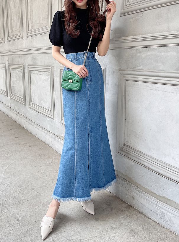 日本 GRL - 聯名款 彈性羅紋泡泡短袖上衣-珊瑚橘