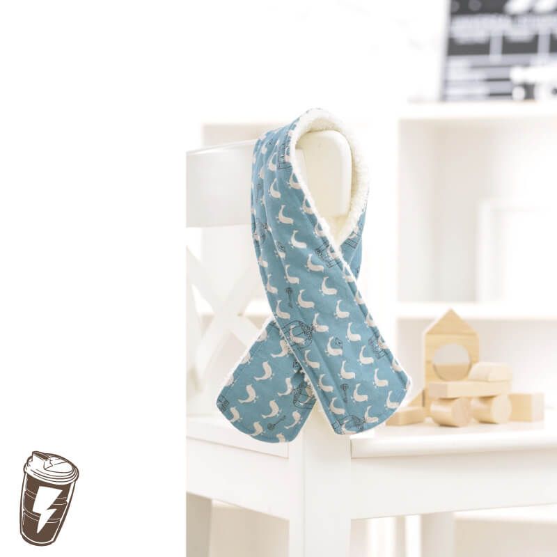 貝柔 Peilou - 貝寶兒童加絨暖毛圍巾_自由之鳥