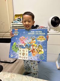 汪汪隊立大功 - 聖誕倒數降臨曆-經典版-手指偶款-贈聖誕系列紋身貼紙*1張