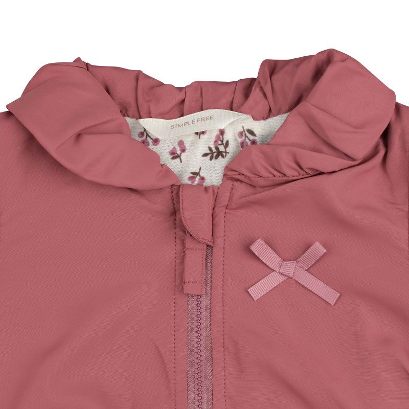 akachan honpo - 防潑水夾克-酒紅色