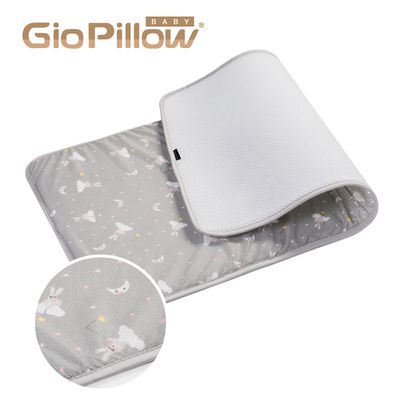 韓國 GIO Pillow - 超透氣排汗嬰兒床墊M號120X60cm(中床)-晚安兔兔