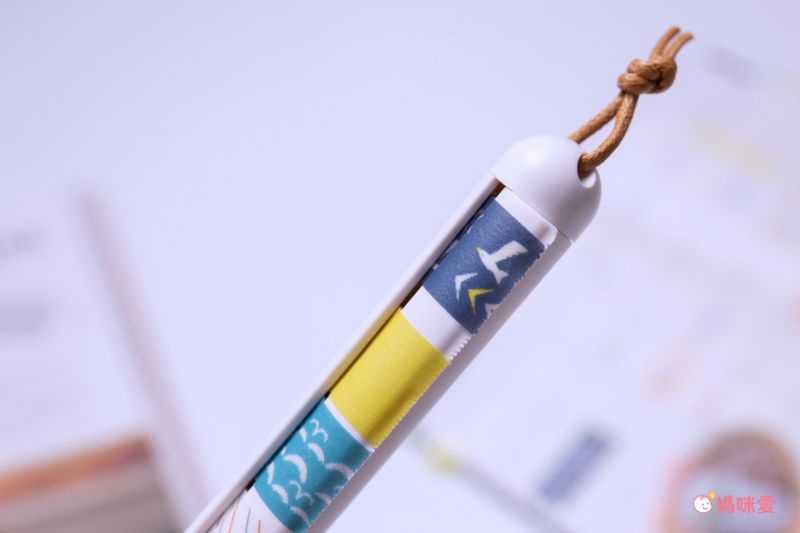 日本文具 Kanmido - maco 筆式紙膠帶收納切割器-限定款-粉橘紅鶴 (15mm專用)-含紙膠帶