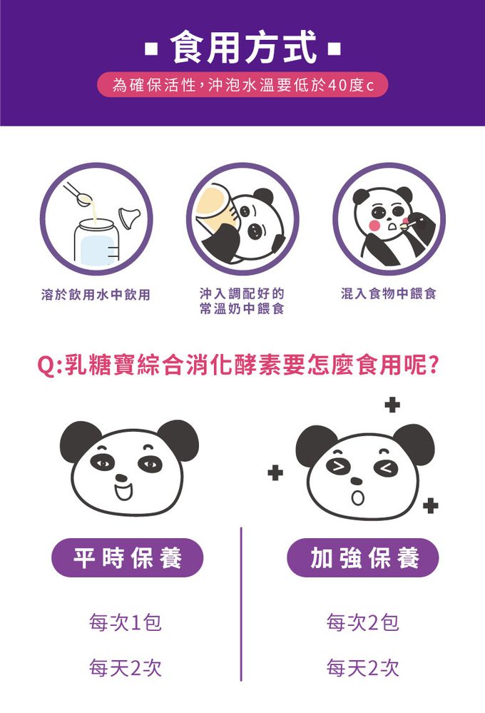 鑫耀生技Panda - 乳糖寶綜合消化酵素粉 隨手包 (30入)