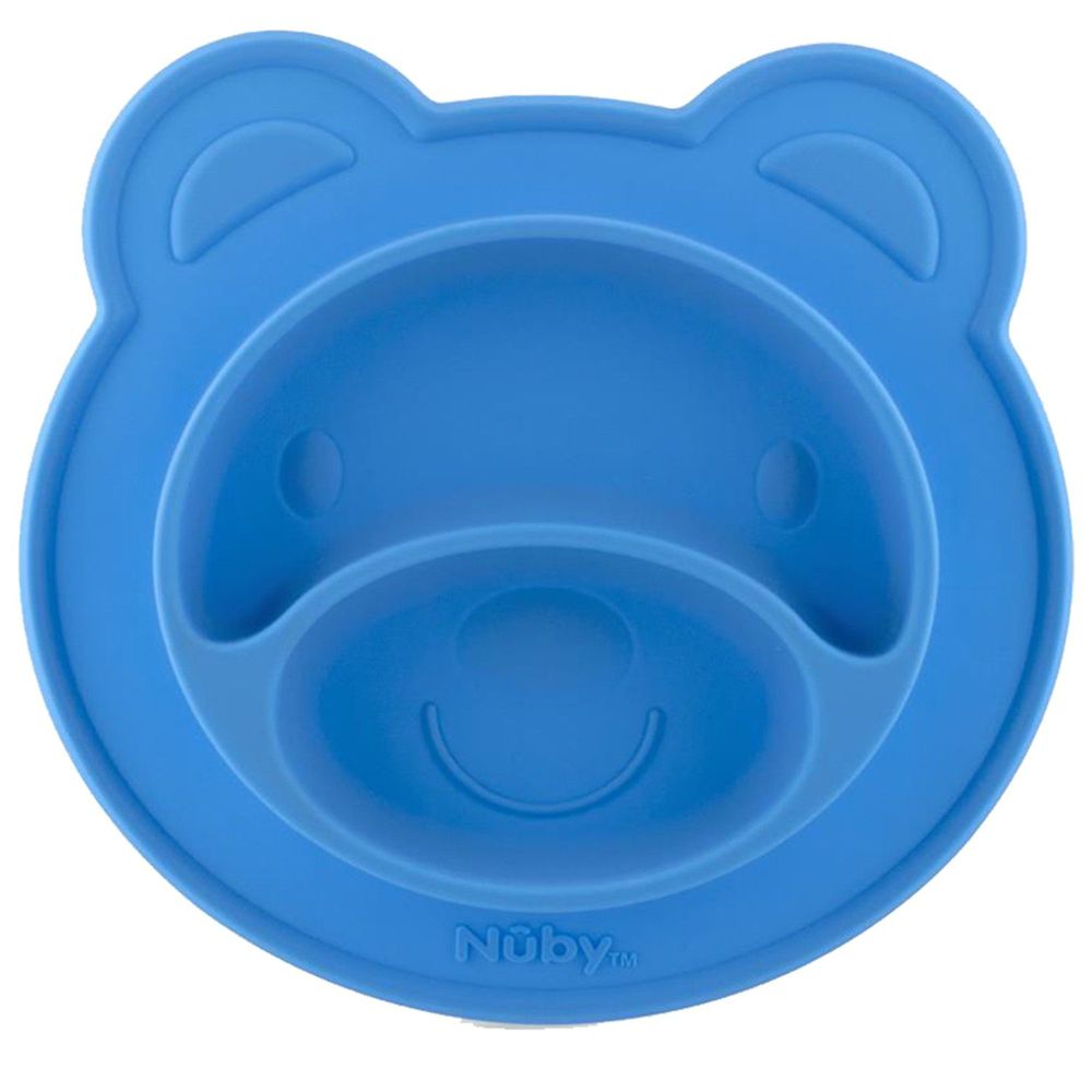 Nuby - 小熊矽膠餐盤