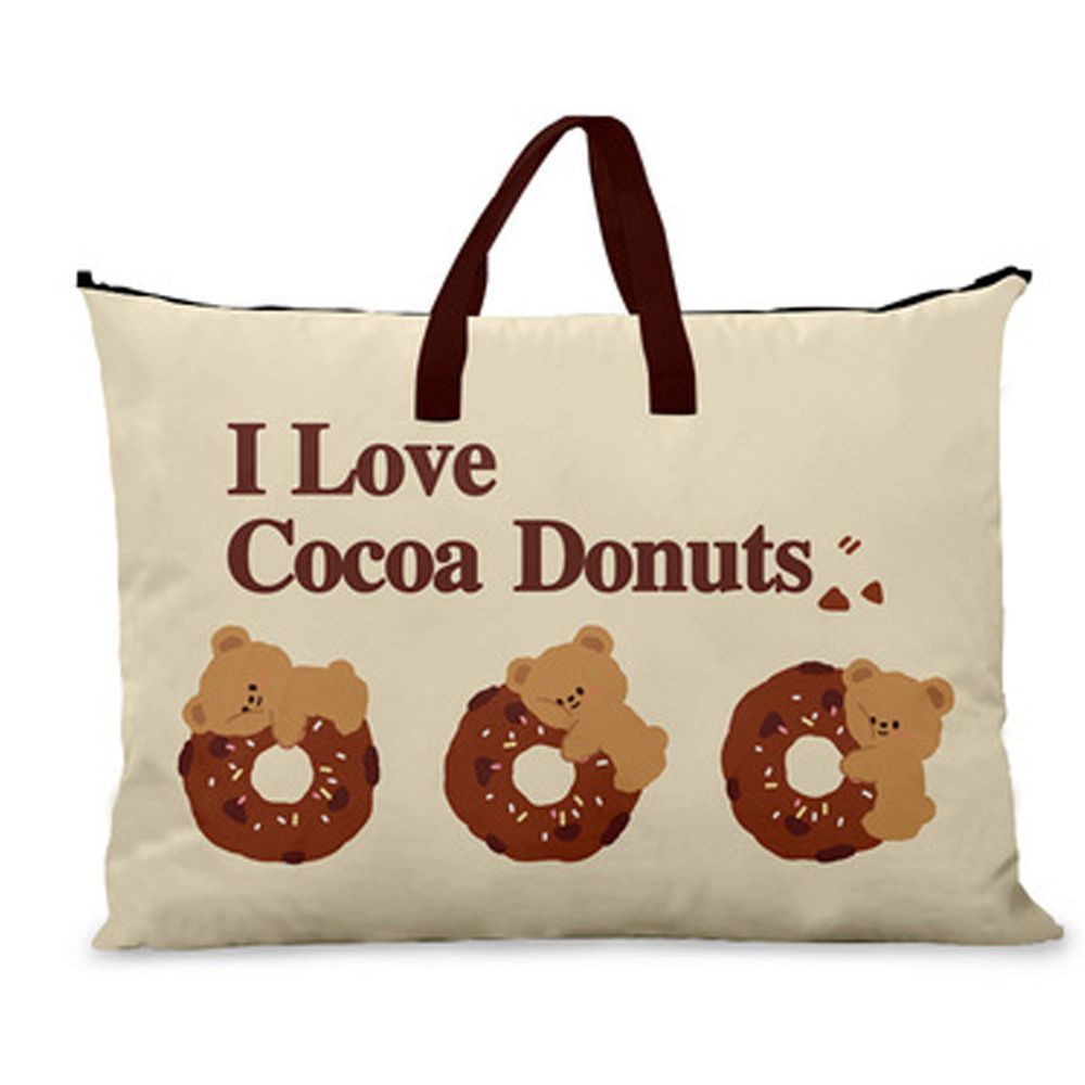 兒童睡袋收納袋-甜甜圈小熊-米棕色
