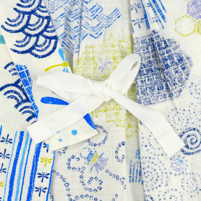 akachan honpo - 兩件式甚平-昆蟲-米白色