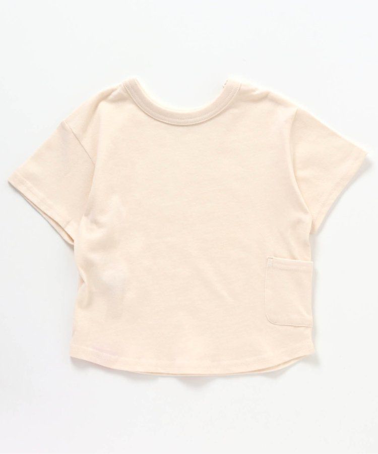 日本 BREEZE - 正反OK！圓領印花短袖上衣-線性-黑