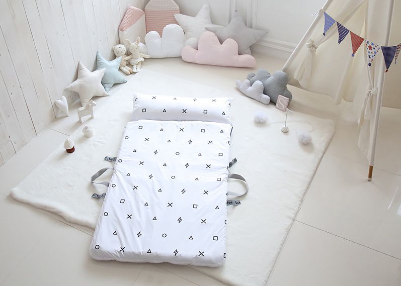 韓國 Teepee - 四季用防蟎抗菌兒童睡袋(有拉鍊)-摩登灰