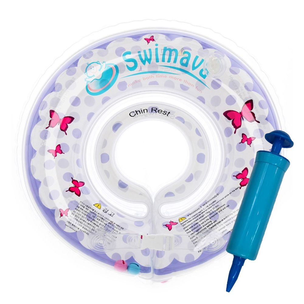 Swimava - G1嬰兒游泳脖圈-紫蝴蝶 (1-18個月，13kg以內)
