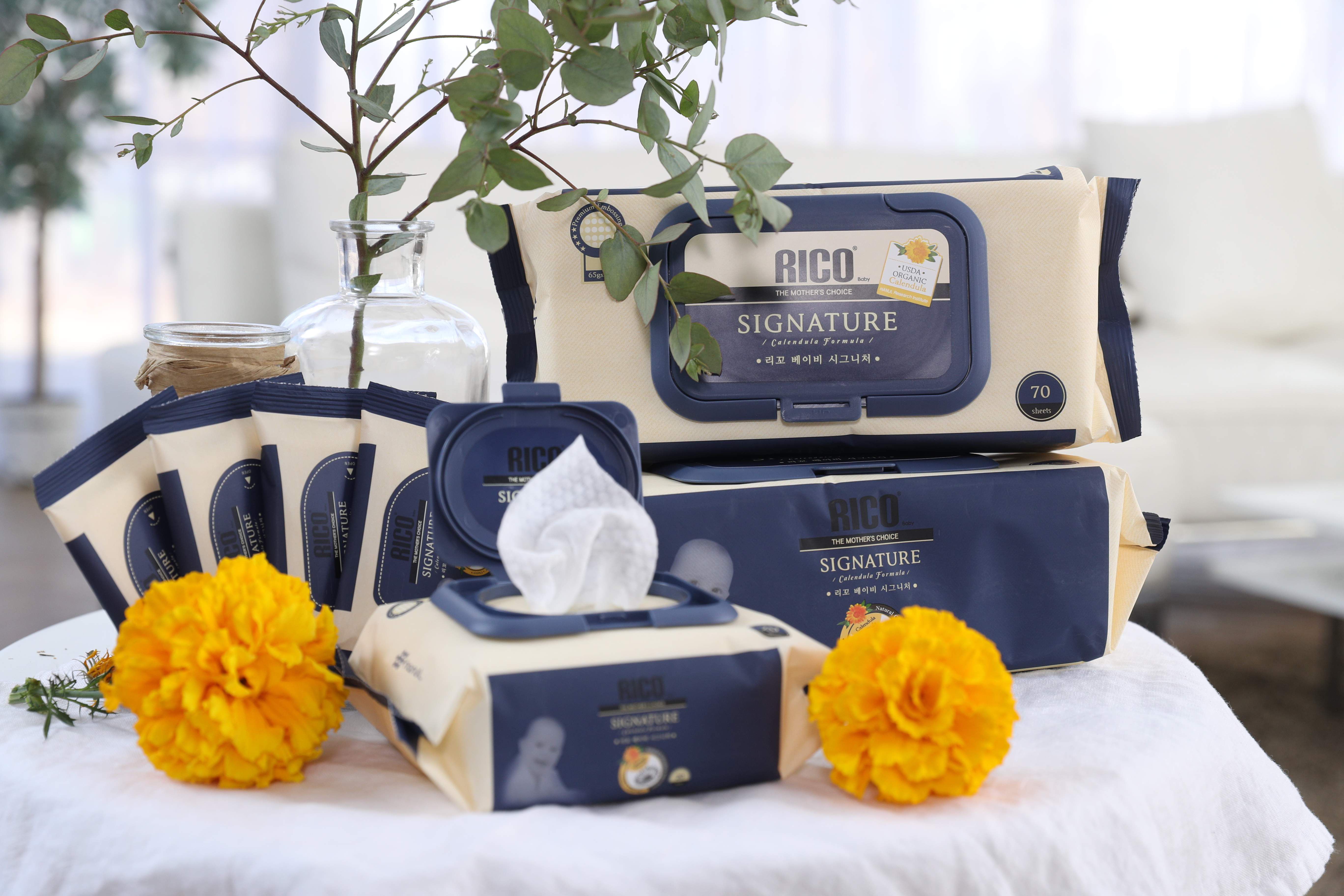 小文甜生活專屬團購 ♔ 韓國 RICO baby 有機金盞花濕紙巾