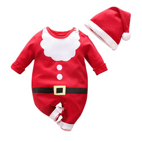 JoyNa - 聖誕節裝扮造型 寶寶連身衣 包屁衣-聖誕老人
