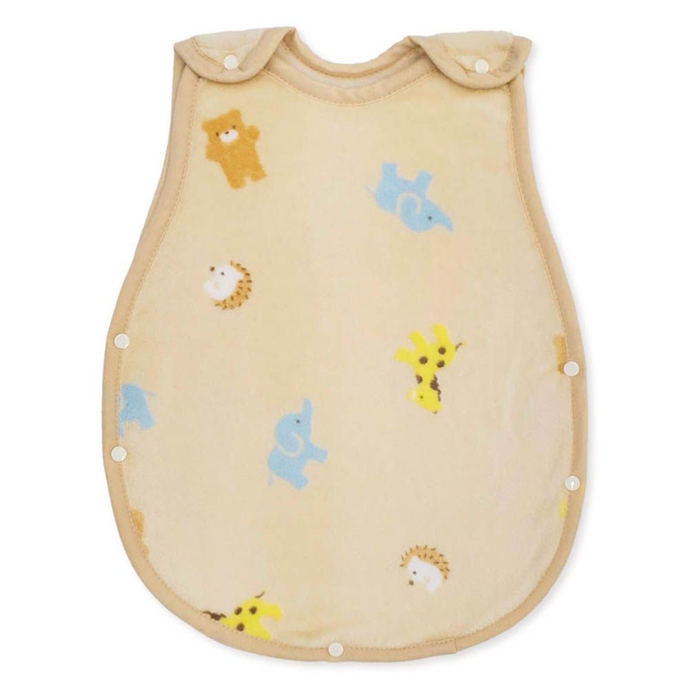 新生兒柔軟防踢被-動物-淺卡其色 (50~80cm)