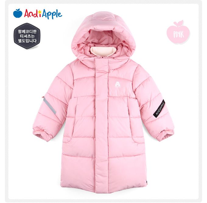 韓國 AndiApple - 蓬鬆科技羽絨連帽連身外套-黑