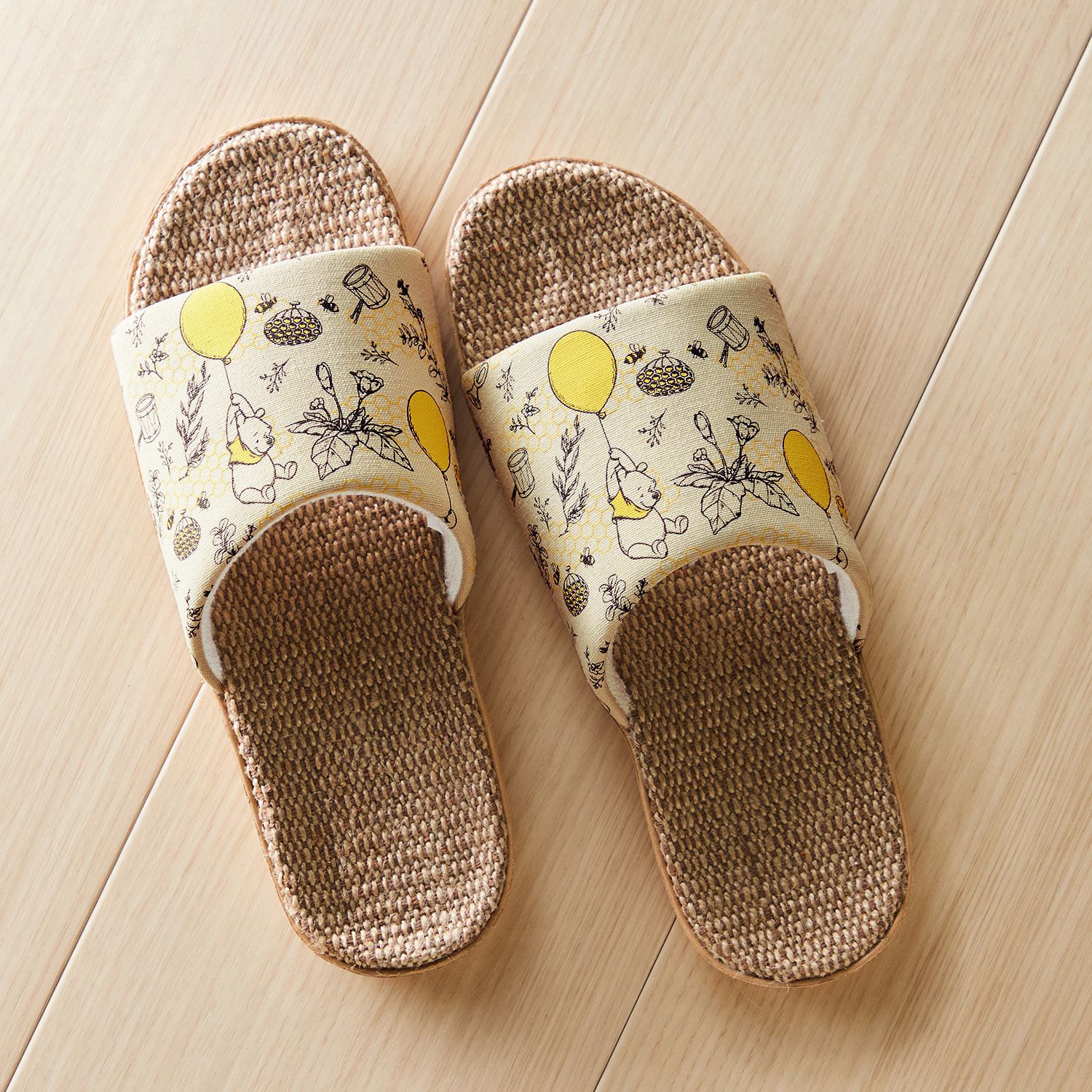 日本千趣會 - 迪士尼 輕量亞麻夏季室內拖鞋-奇奇蒂蒂-粉紫 ((22.5-24.5cm))