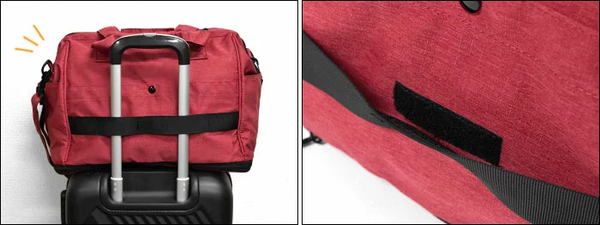 日本 Anello - 2way大開口大容量可擴充行李袋(可肩背)-灰色 (31x40x21cm)-26L