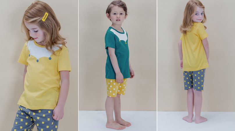 韓國 Sopoliini 童趣北歐風☺ 夏季純棉套裝 / 家居服