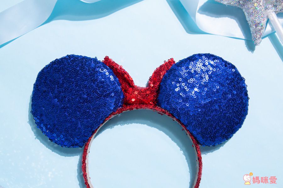 造型配飾髮箍-淺藍色