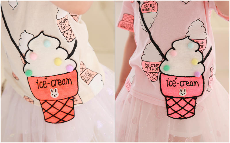 韓國 Coco rabbit - 冰淇淋假包包T-粉紅