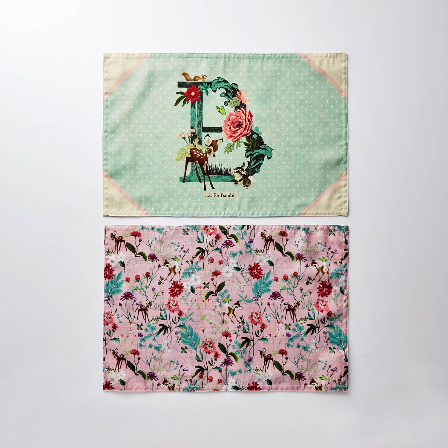 日本千趣會 - 迪士尼 防潑水餐墊兩入組-維尼花園-黃米