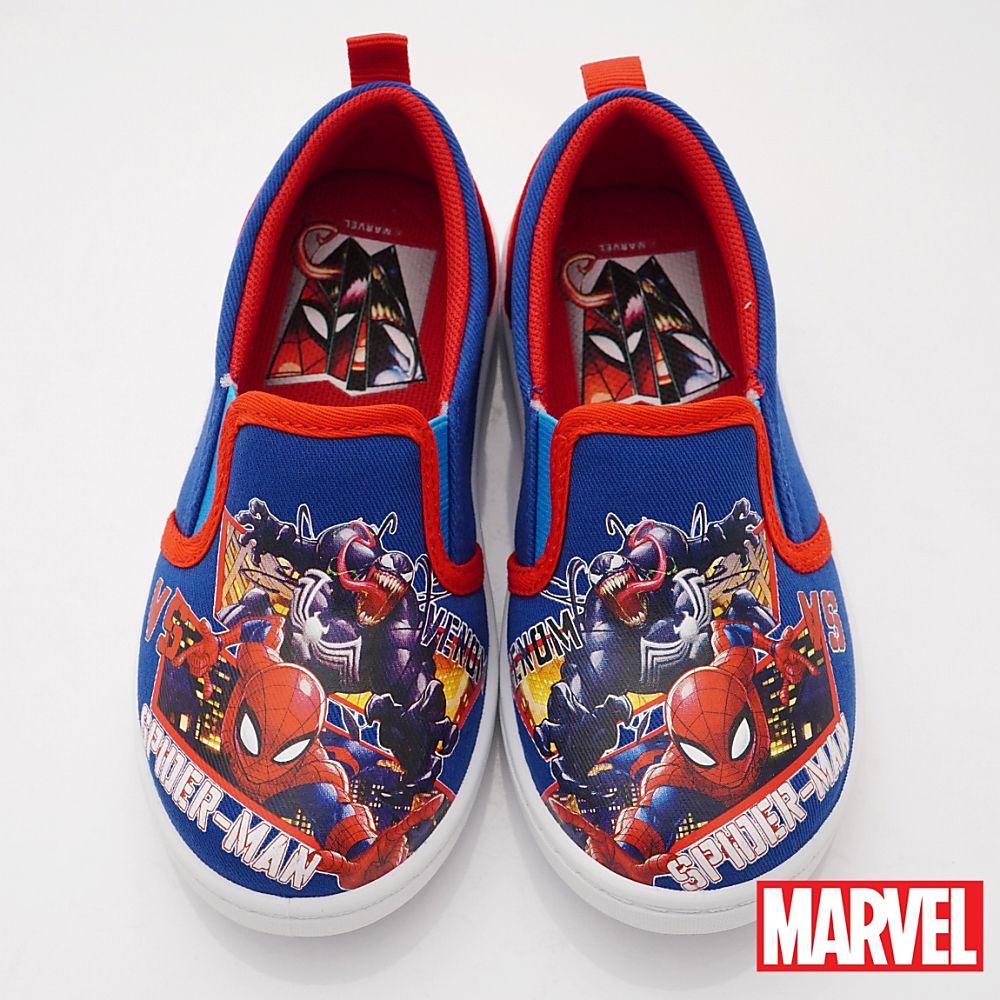漫威MARVEL - 台灣製漫威蜘蛛人帆布至尊鞋(中小童段)-運動鞋-藍