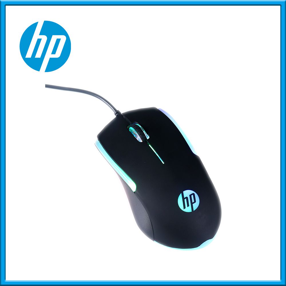 HP-HP惠普 - M160 RGB有線電競高效能滑鼠-黑