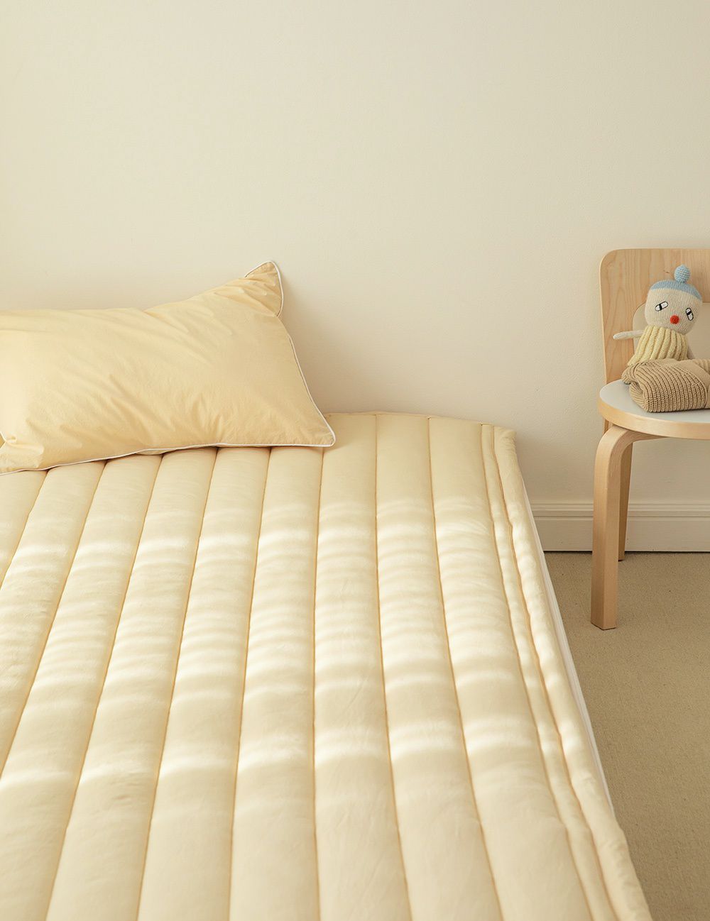 韓國 Maatila - (兒童款)60支高級純棉防滑保潔墊-草莓優格