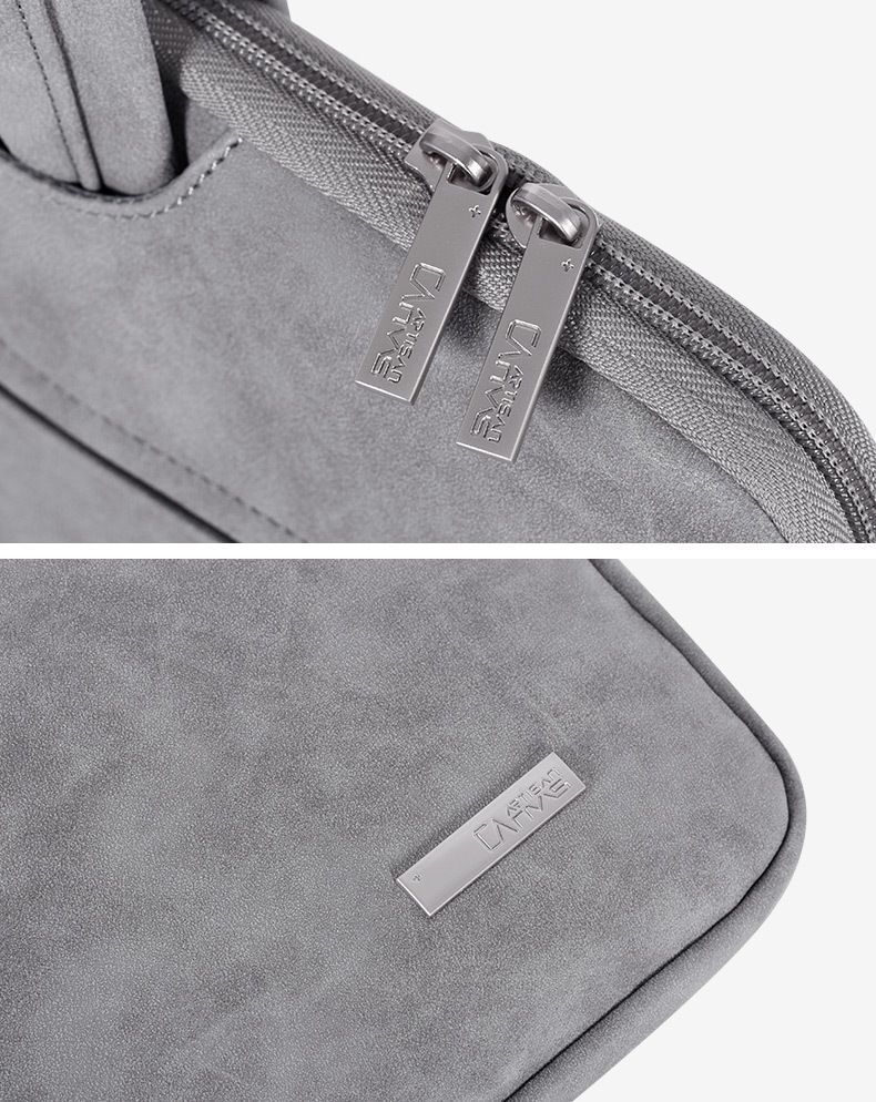 PU防潑水手提/肩背2用式電腦包-仿舊黑-附背帶