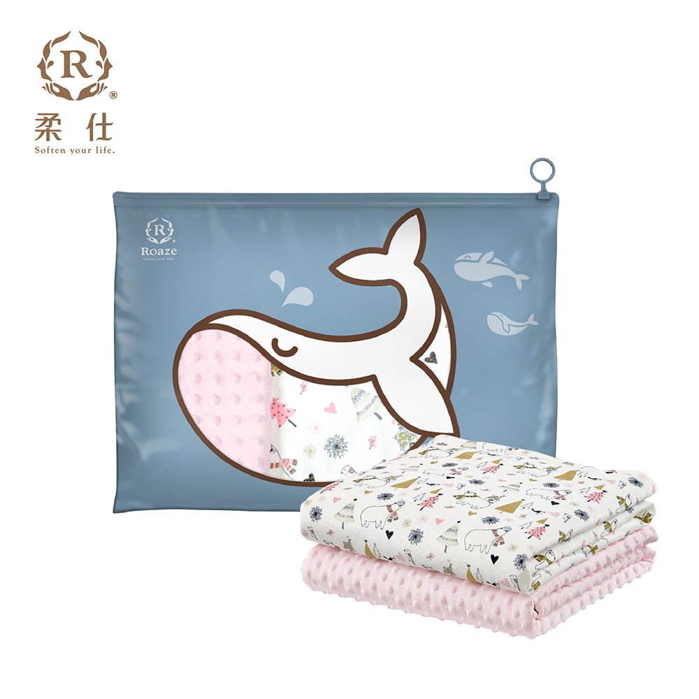 【Roaze】舒眠豆毯 (厚)-耶誕白熊 袋裝