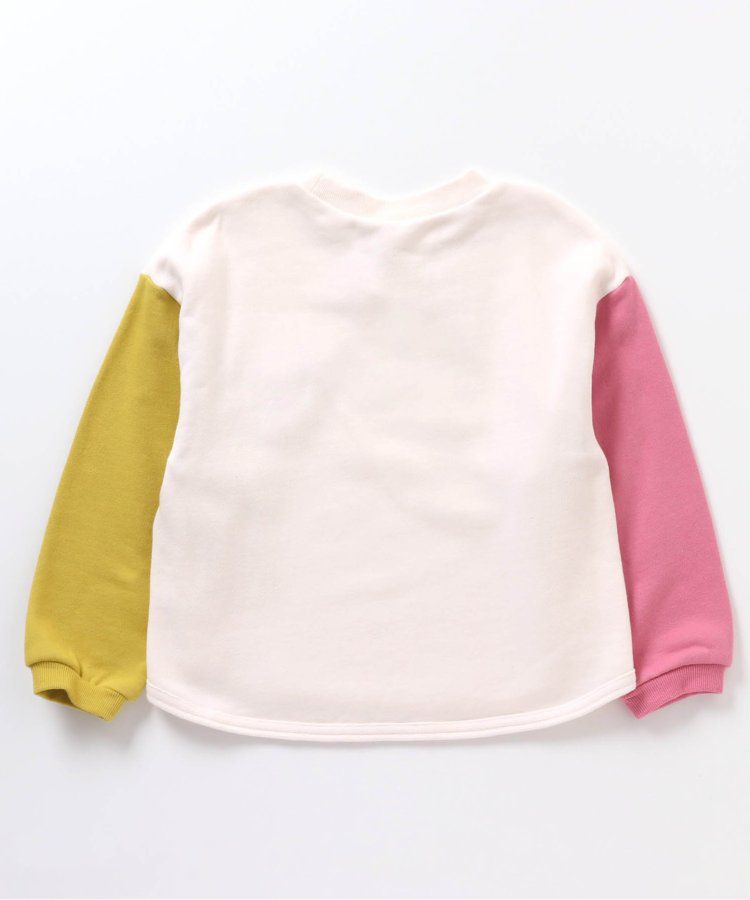 日本 apres les cours - [好評新色]圓領百搭裏毛長袖上衣-彩色愛心-象牙