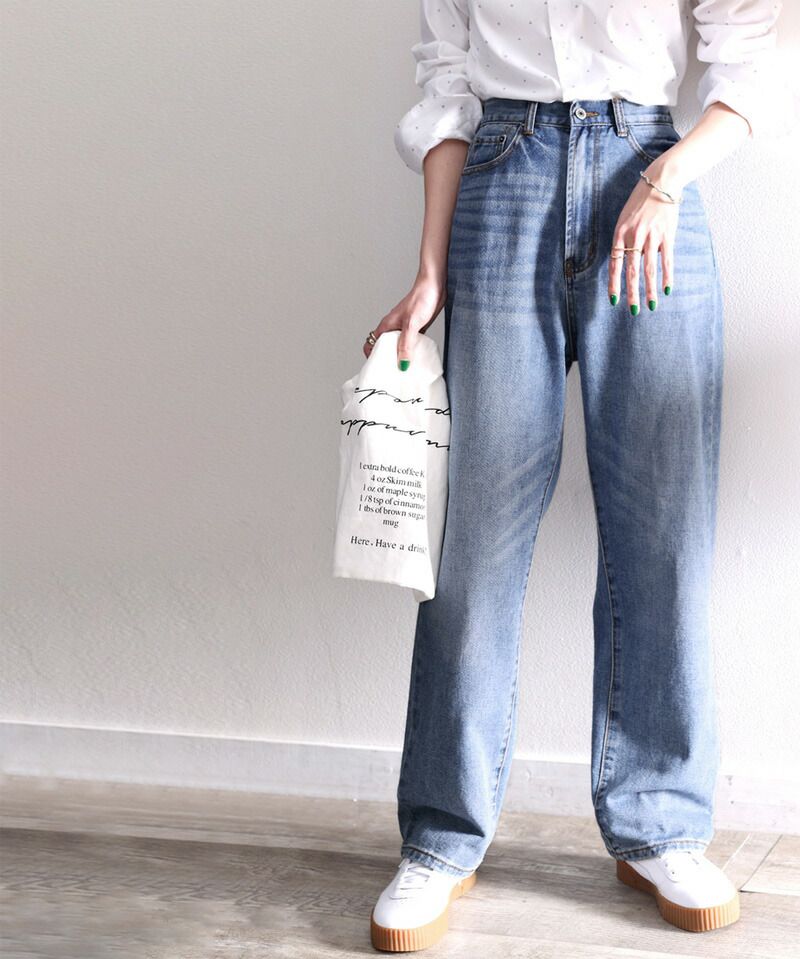 日本 Classical Elf - [熱銷NO.1]  厚磅棉混挺版美腿長褲-丹寧藍