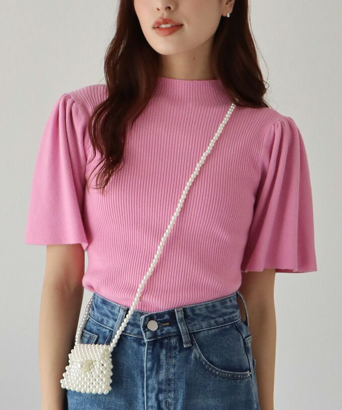 日本 BLUE EAST - 氣質羅紋針織上衣-綠