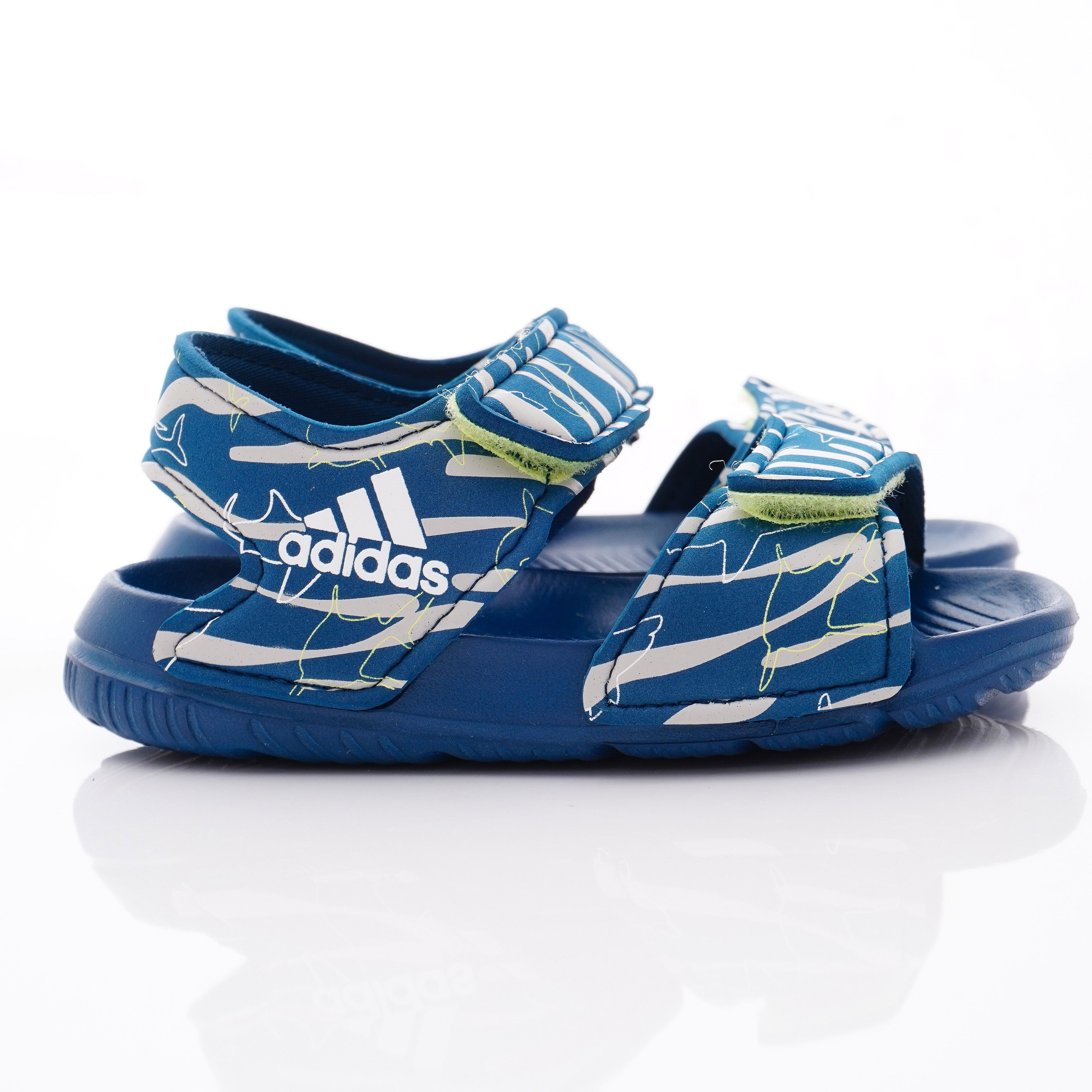 ADIDAS - ADIDAS涼鞋-輕量雙絆帶涼拖鞋(小童款)袋裝-藍