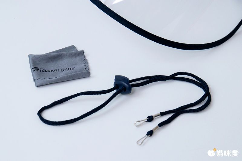 兒童加寬透明防飛沫面罩空頂帽-可調節角度-黑色